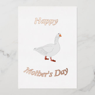 Carte en feuille pour la fête des mères Mama Goose