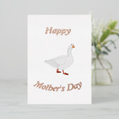 Carte en feuille pour la fête des mères Mama Goose (Debout devant)