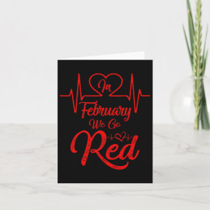 Carte En Février Nous Allons Red American Heart Disease