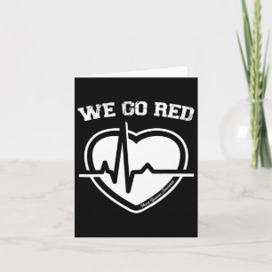 Carte En Février, Nous allons Red Heart Disease Awarenes