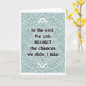 Carte En fin de compte - Citation positive (Fleur jaune)