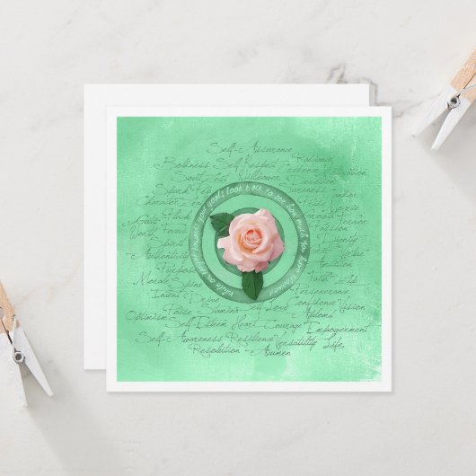 Carte En floraison (Devant/Arrière en situation)