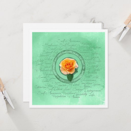 Carte En floraison (Devant/Arrière en situation)