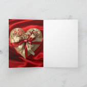 Carte en forme de cœur de la Saint-Valentin avec u (Intérieur)