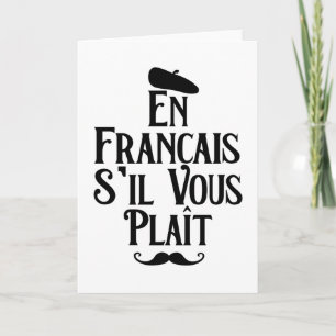 Carte En Francais S'il vous Plait - Enseignant Français