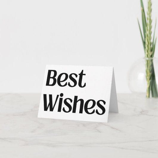 Carte en gros caractères Meilleurs Vœux (Devant)