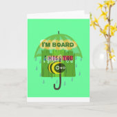 Carte En gros, vous me manquez : Texte inspirant (Fleur jaune)