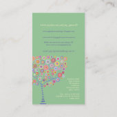 Carte en ligne de magasin de rétro arbre de cercle (Dos)