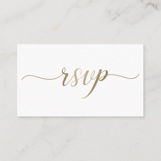Carte en ligne RSVP de mariage (Dos)