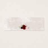 Carte en ligne RSVP de mariage rose et rouge rose (Dos)