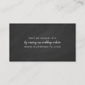 Carte en ligne RSVP pour mariage en damboard simpl (Devant)