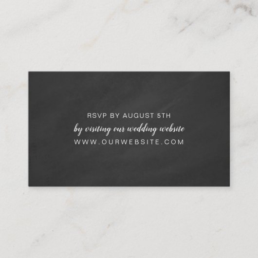Carte en ligne RSVP pour mariage en damboard simpl (Devant)