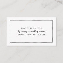 Carte en ligne RSVP pour mariage simple cadre en a