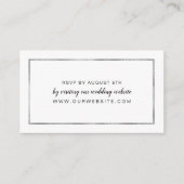 Carte en ligne RSVP pour mariage simple cadre en a (Devant)