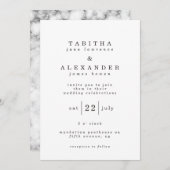 carte en marbre classique (Devant / Derrière)