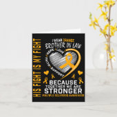 Carte En Mars Nous Portons Orange Frère En Droit Multipl (Fleur jaune)