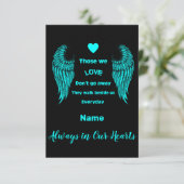 Carte En Mémoire Bereavement Et Perdre Photo Impression (Debout devant)