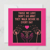 Carte En Mémoire Bereavement Et Perdre Photo Impression (Devant)