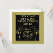 Carte En mémoire Catholique Bereavement (Devant/Arrière en situation)