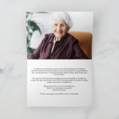 Carte En mémoire d'amour Beau souvenir floral (Intérieur)