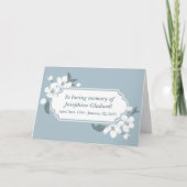 Carte En mémoire d'amour Beau souvenir floral (Devant)