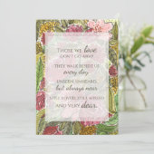 Carte En Mémoire De L'Aquarelle Sympathie Florale Framea (Debout devant)