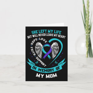 Carte En mémoire de ma mère Perte de mère Sensibilisatio