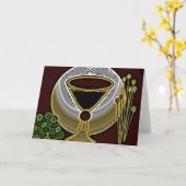 Carte En mémoire de moi (Fleur jaune)