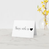 Carte En Mémoire De : Toujours Avec Nous PERSONNALISÉ (Fleur jaune)