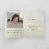 Carte En mémoire de votre nièce (Intérieur)