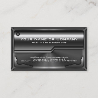 Carte en métal Hi Tech Faux version 2 avec photo