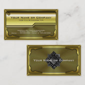 Carte en métal Hi Tech Faux version 3 avec logo (Devant / Derrière)