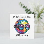 Carte En Mon Époque D'Éclipse Solaire 2024 (Debout devant)