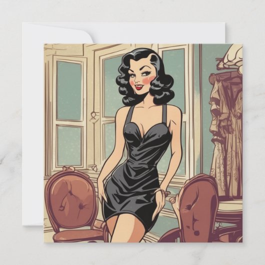 Carte en noir : Beauté sans effort LBD (Devant)