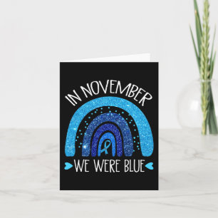 Carte En Novembre Nous Portons Blue Rainbow Diabetes Awa