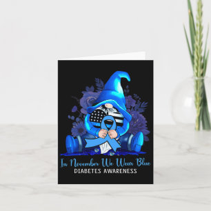 Carte En Novembre, Nous Portons Des Gnomes Bleus Sensibi