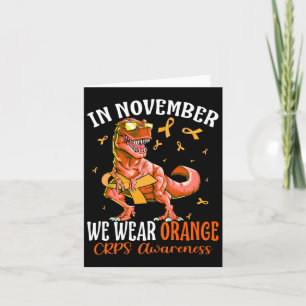 Carte En Novembre Nous Portons Orange Ribbon Crps Sensib