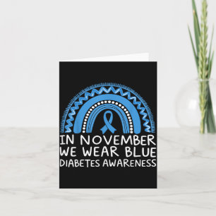 Carte En novembre, nous portons un imprimé de sensibilis