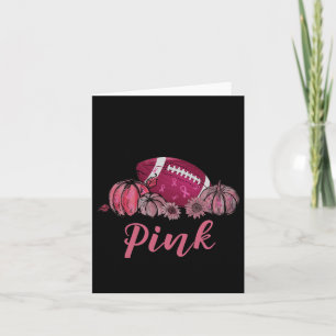Carte En Octobre Nous Portons Le Football Rose Cancer Du