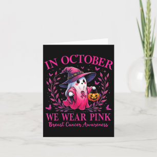 Carte En Octobre Nous Portons Le Ghost Ghost Witch Cance
