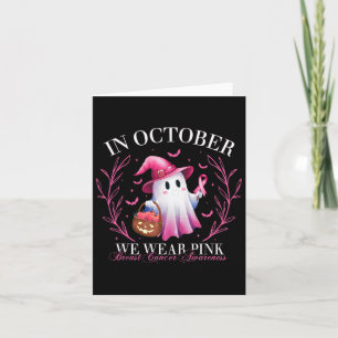Carte En Octobre Nous Portons Le Ghost Ghost Witch Cance
