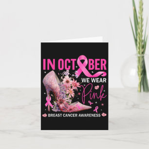 Carte En Octobre Nous Portons Le Rose Pour Les Lauréats