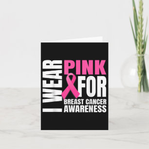 Carte En Octobre Nous Portons Le Ruban Rose Cancer Du Se