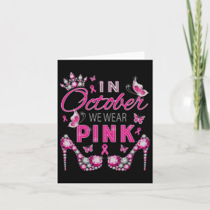 Carte En Octobre, Nous Portons Pink Breast Cancer Sensib