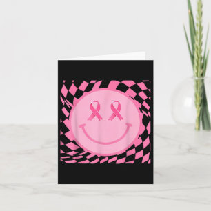 Carte En Octobre Nous Portons Rose Meme Visage Cancer Se