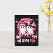 Carte En Octobre Nous Portons Sein De Sorcière Fantôme N (Fleur jaune)