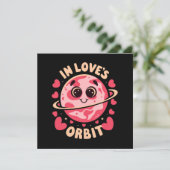 Carte En orbite amoureuse (Debout devant)