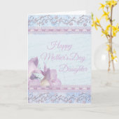 Carte en pastel florale molle du jour de mère de (Fleur jaune)