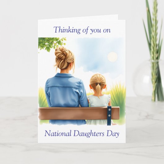 Carte En pensant à toi pour la Journée nationale des fil (Devant)