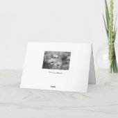 Carte En pensant à vous avec des fleurs (Dos)